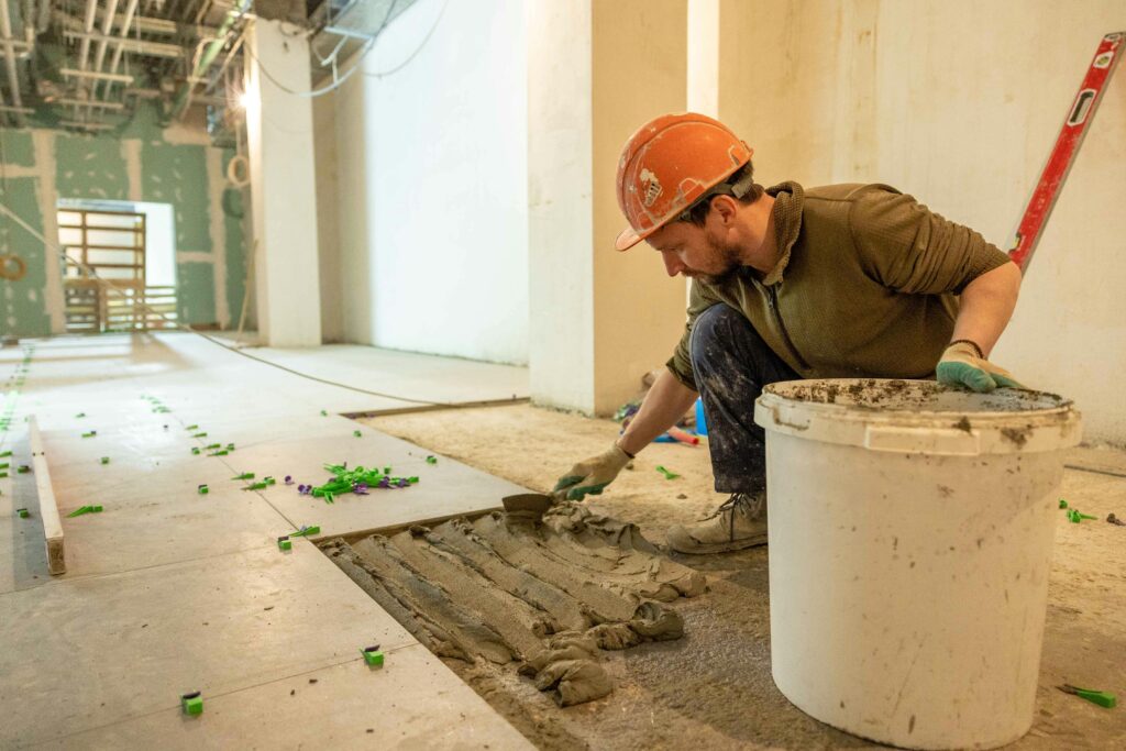 Commercial tile installers
